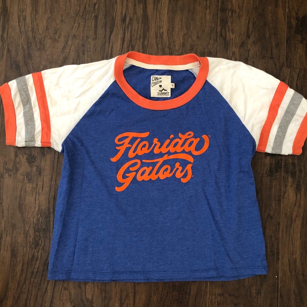 CAMP COLLECTION Florida Gators Cropped Tee - Size M